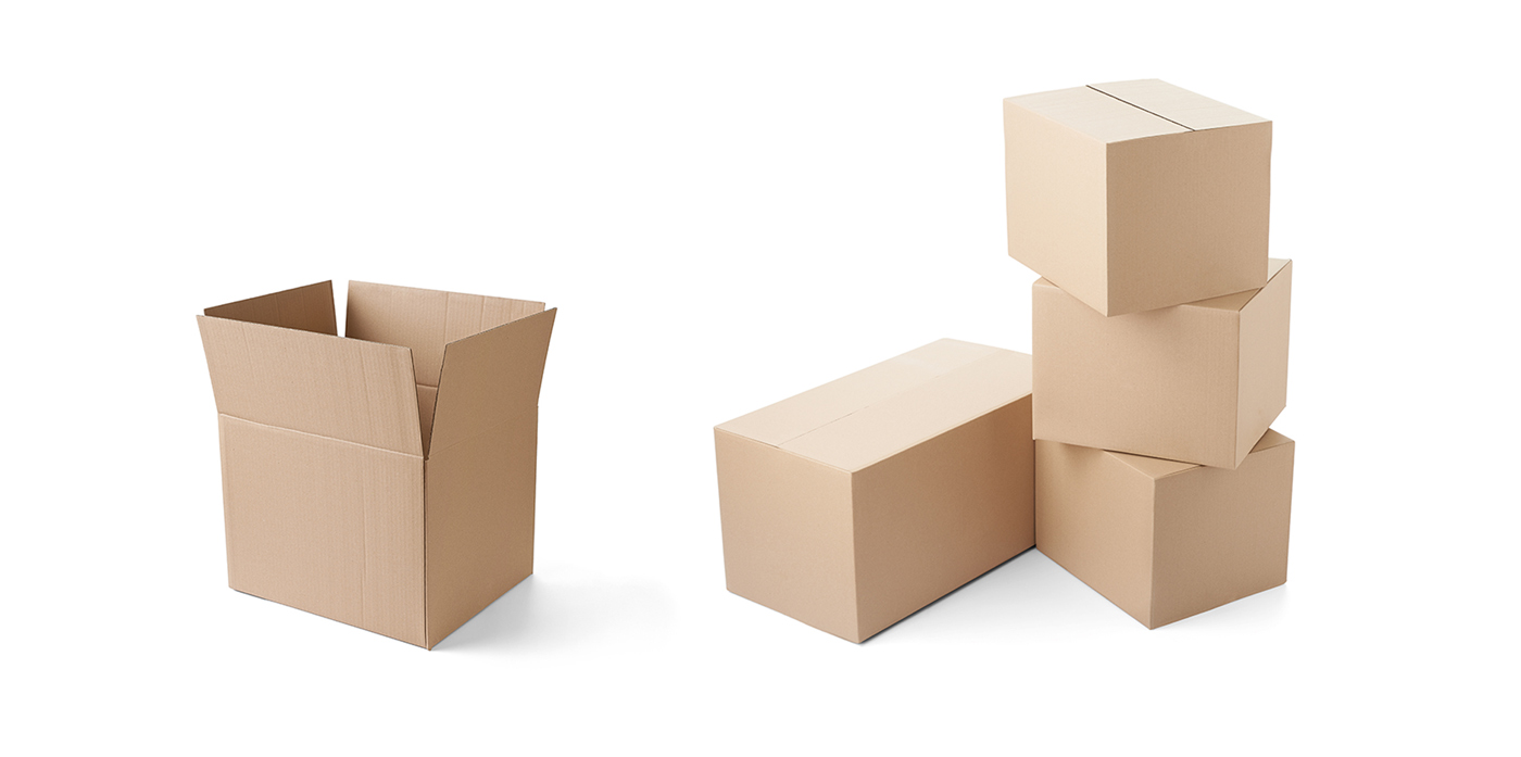DUNDERGUBBE caja mudanza, marrón, 64x34x40 cm/80 l - IKEA